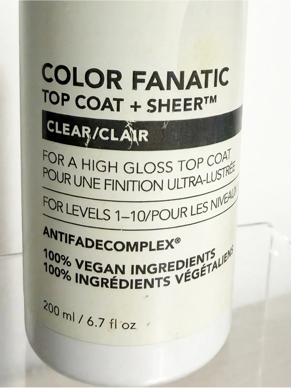 Pureology Color Fanatic Top Coat + Sheer CLEAR Hair Gloss 6.7oz / 200ml New